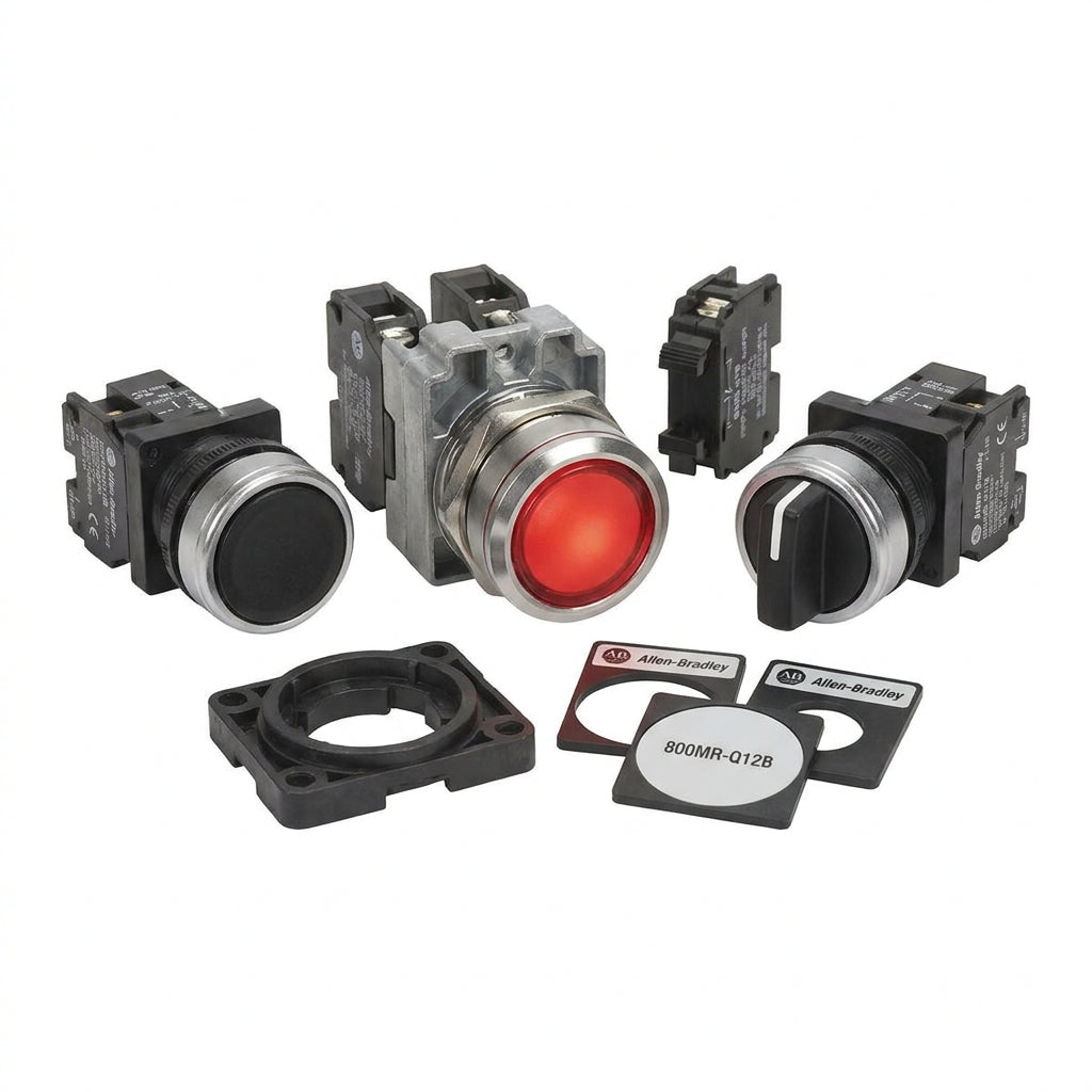 ALLEN-BRADLEY 800MR-Q12B BOTONES PULSADORES BOTONERAS Y ACCESORIOS