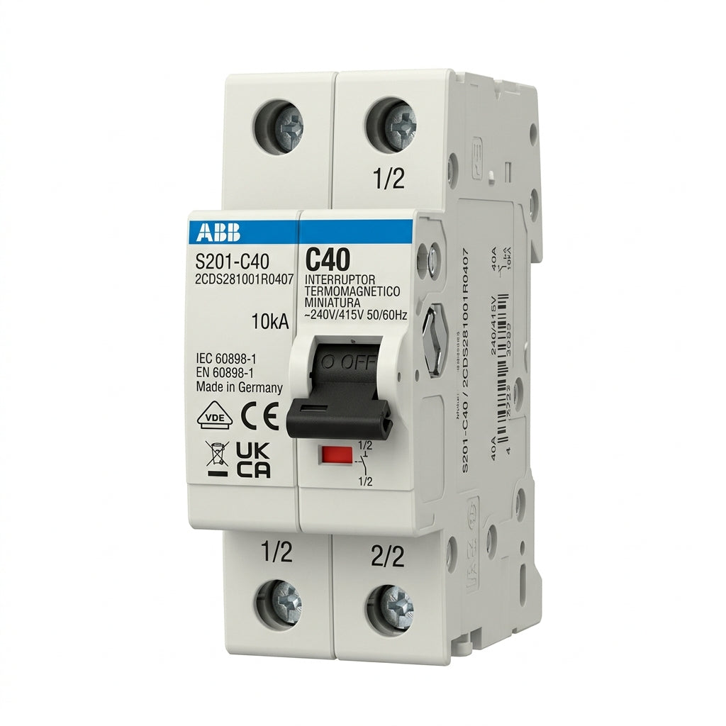 ABB 2CDS281001R0407 INTERRUPTORES TERMOMAGNETICOS MINIATURA RIEL DIN