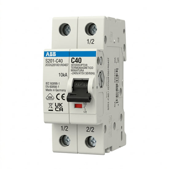 ABB 2CDS281001R0407 INTERRUPTORES TERMOMAGNETICOS MINIATURA RIEL DIN