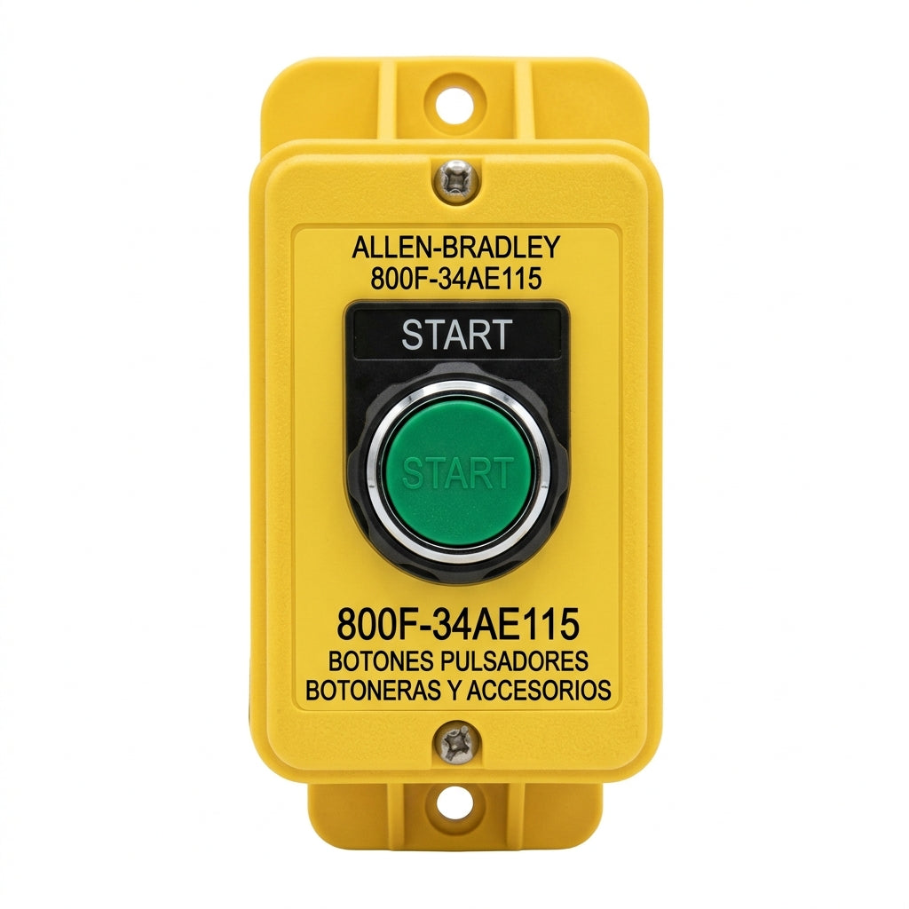 ALLEN-BRADLEY 800F-34AE115 BOTONES PULSADORES BOTONERAS Y ACCESORIOS