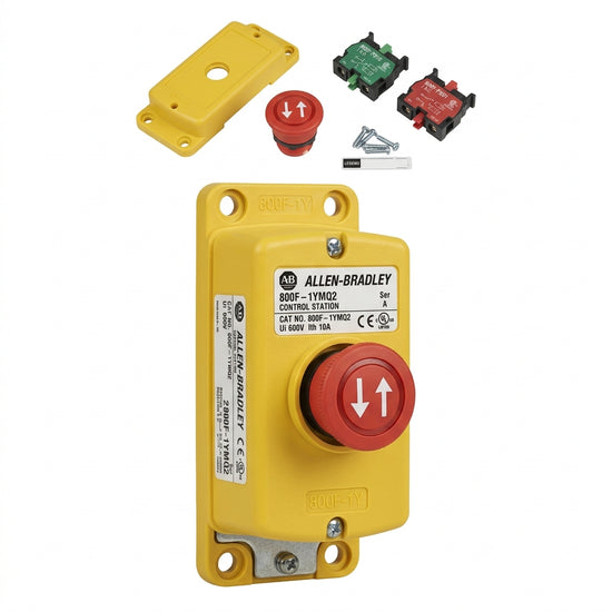 ALLEN-BRADLEY 800F-1YMQ2 BOTONES PULSADORES BOTONERAS Y ACCESORIOS