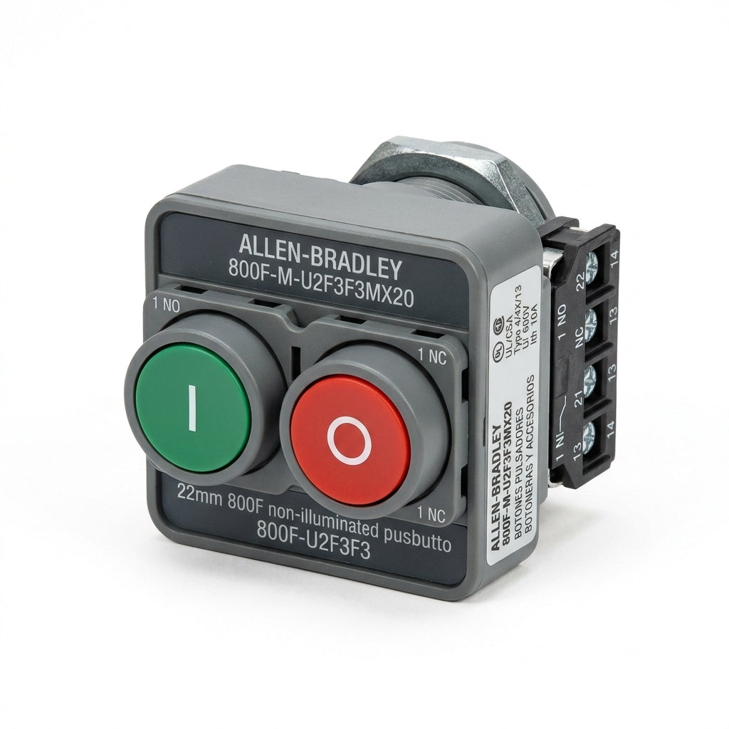 ALLEN-BRADLEY 800F-M-U2F3F3MX20 BOTONES PULSADORES BOTONERAS Y ACCESORIOS