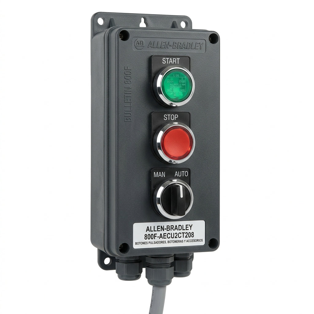 ALLEN-BRADLEY 800F-AECU2CT208 BOTONES PULSADORES BOTONERAS Y ACCESORIOS