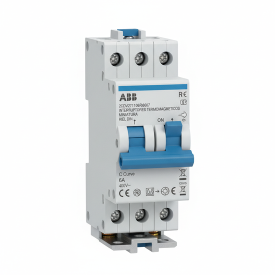 ABB 2CDV271106R0607 INTERRUPTORES TERMOMAGNETICOS MINIATURA RIEL DIN