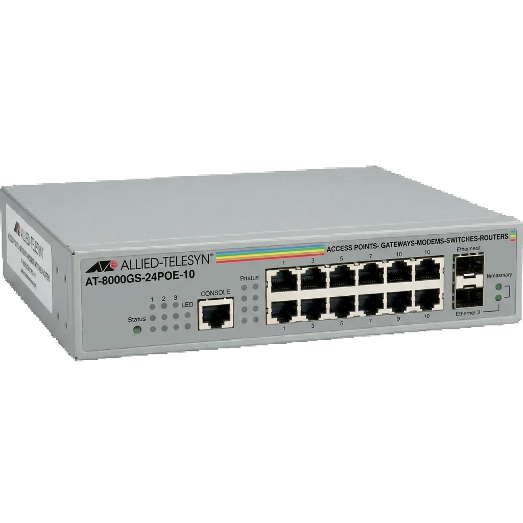ALLIED-TELESYN AT-8000GS-24POE-10 ACCESS POINTS- GATEWAYS-MODEMS-SWITCHES-ROUTERS