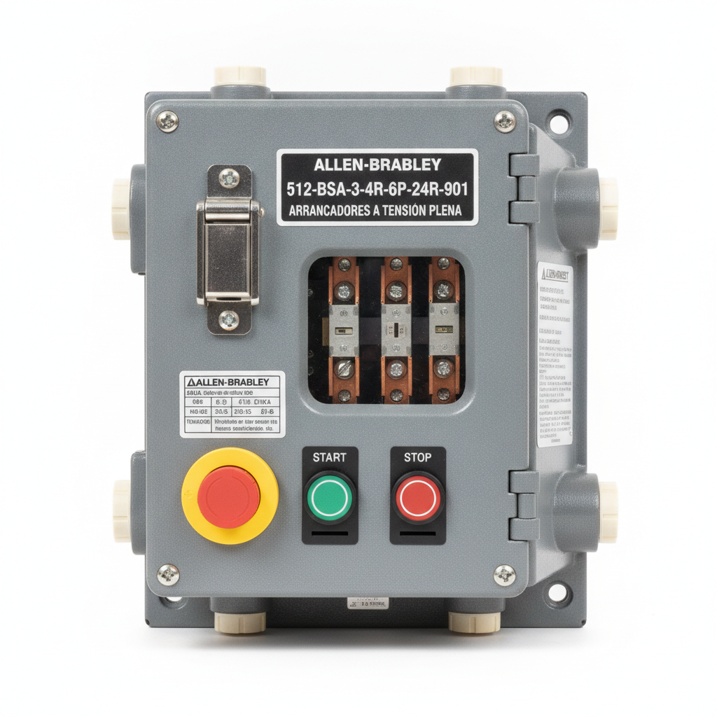 ALLEN-BRADLEY 512-BSA-3-4R-6P-24R-901 ARRANCADORES A TENSION PLENA