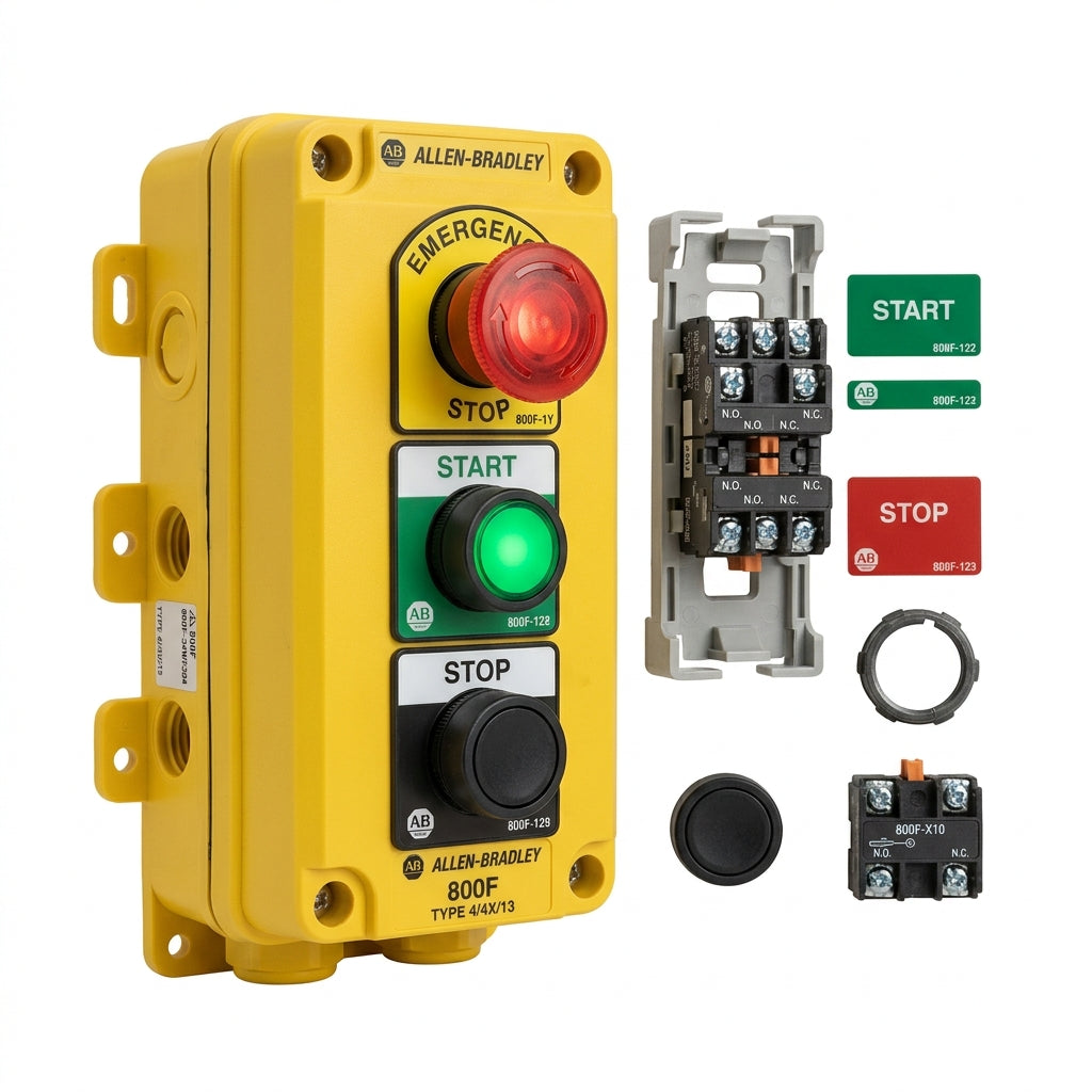 ALLEN-BRADLEY 800F-34WF284 BOTONES PULSADORES BOTONERAS Y ACCESORIOS