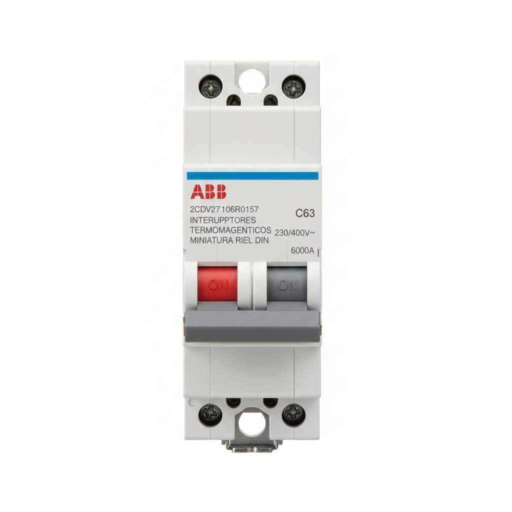 ABB 2CDV271106R0157 INTERRUPTORES TERMOMAGNETICOS MINIATURA RIEL DIN