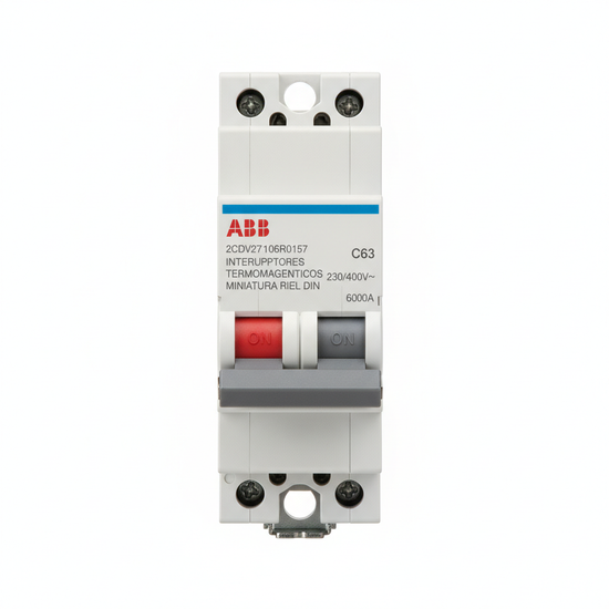 ABB 2CDV271106R0157 INTERRUPTORES TERMOMAGNETICOS MINIATURA RIEL DIN