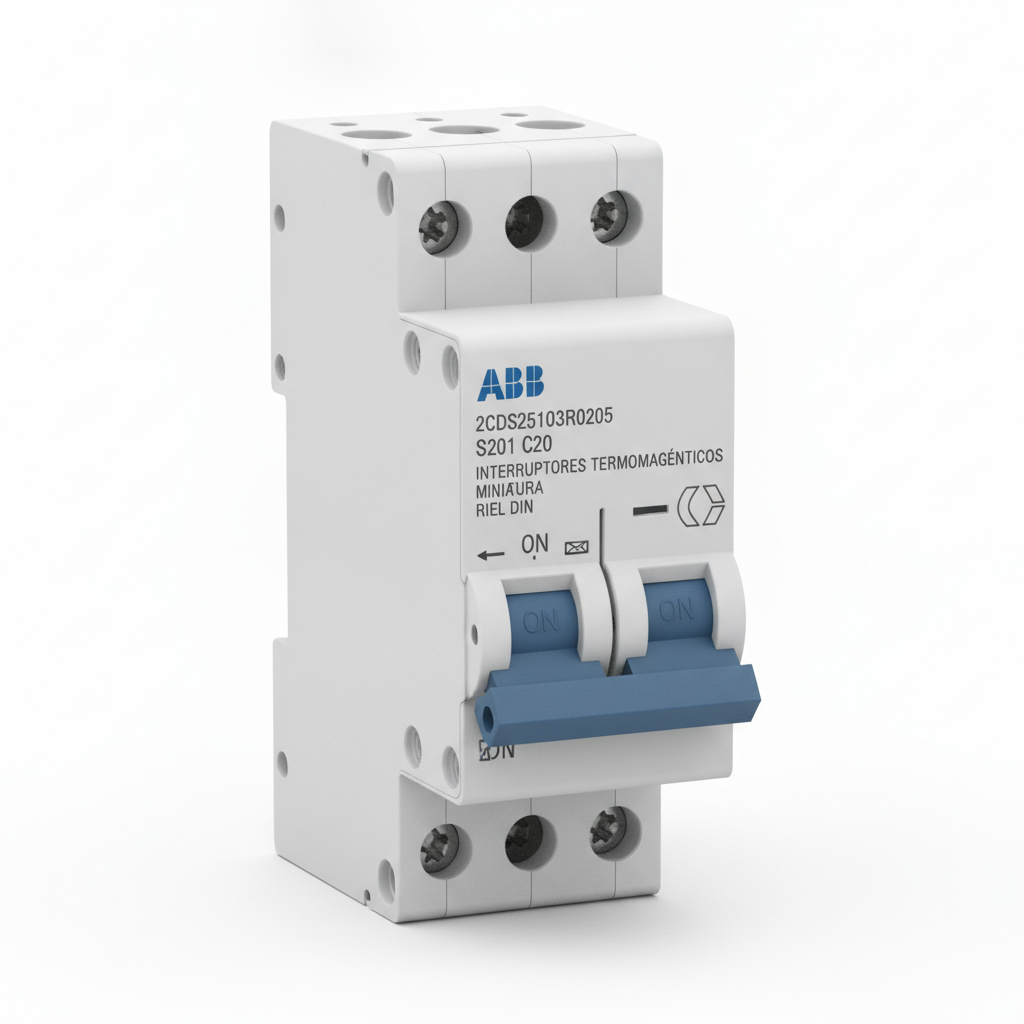 ABB 2CDS251103R0205 INTERRUPTORES TERMOMAGNETICOS MINIATURA RIEL DIN