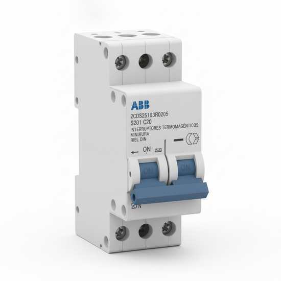 ABB 2CDS251103R0205 INTERRUPTORES TERMOMAGNETICOS MINIATURA RIEL DIN