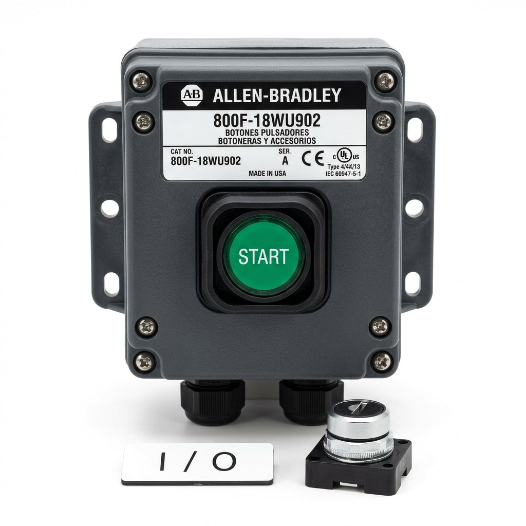 ALLEN-BRADLEY 800F-18WU902 BOTONES PULSADORES BOTONERAS Y ACCESORIOS