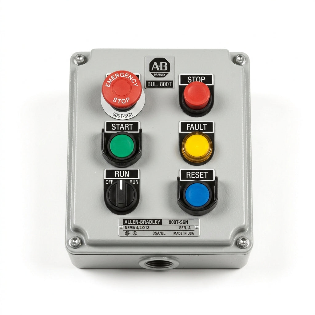 ALLEN-BRADLEY 800T-S6N BOTONES PULSADORES BOTONERAS Y ACCESORIOS