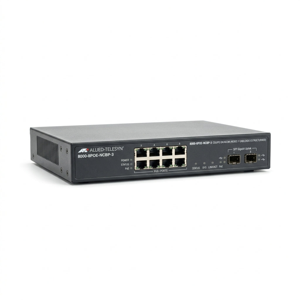 ALLIED-TELESYN 8000-8POE-NCBP-3 EQUIPO DATACOM (REDES Y CABLEADO ESTRUCTURADO)