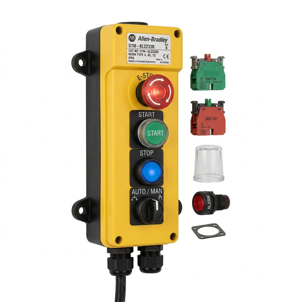 ALLEN-BRADLEY D7M-KL2233R BOTONES PULSADORES BOTONERAS Y ACCESORIOS