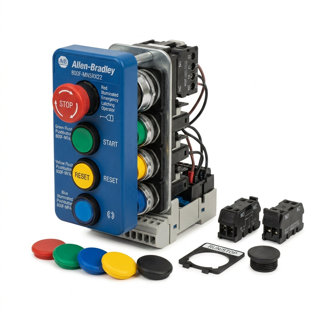ALLEN-BRADLEY 800F-MN5RX22 BOTONES PULSADORES BOTONERAS Y ACCESORIOS