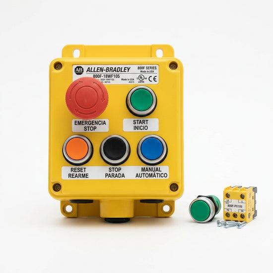 ALLEN-BRADLEY 800F-18WF105 BOTONES PULSADORES BOTONERAS Y ACCESORIOS
