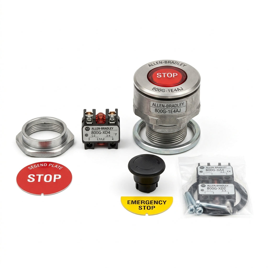 ALLEN-BRADLEY 800G-1E4AJ BOTONES PULSADORES BOTONERAS Y ACCESORIOS