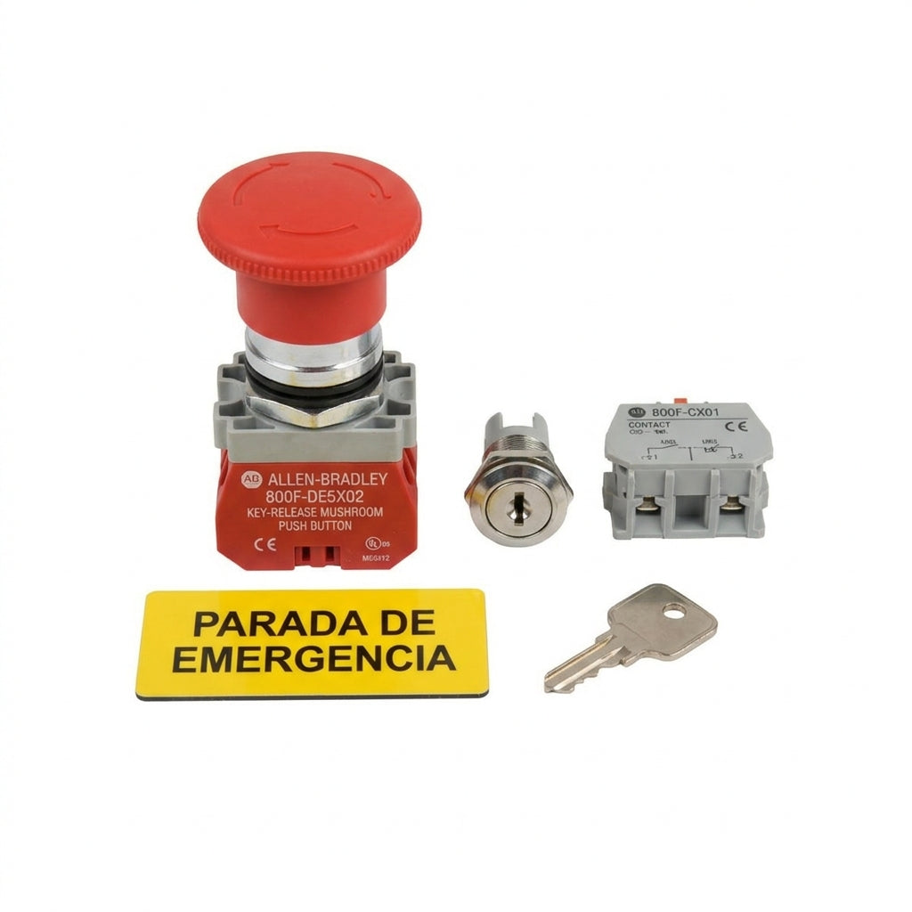 ALLEN-BRADLEY 800F-DE5X02 BOTONES PULSADORES BOTONERAS Y ACCESORIOS