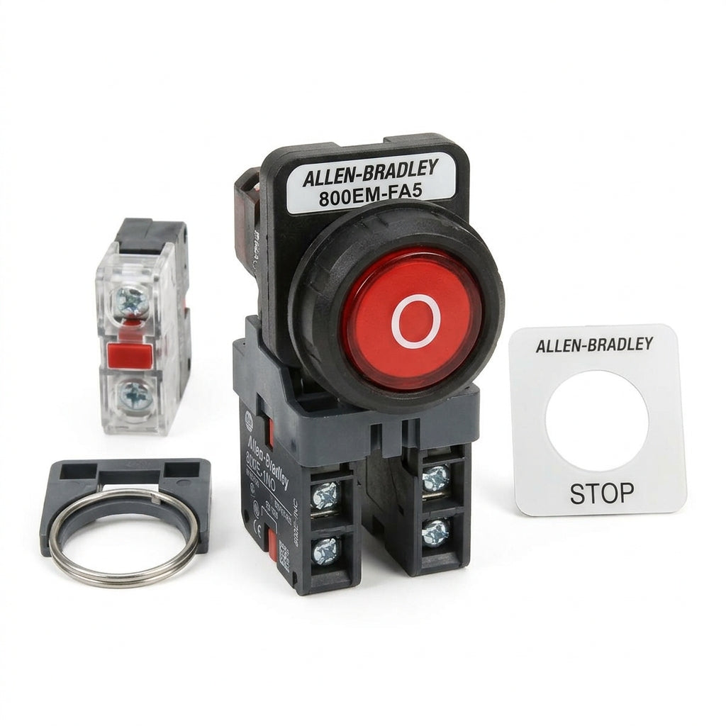 ALLEN-BRADLEY 800EM-FA5 BOTONES PULSADORES BOTONERAS Y ACCESORIOS