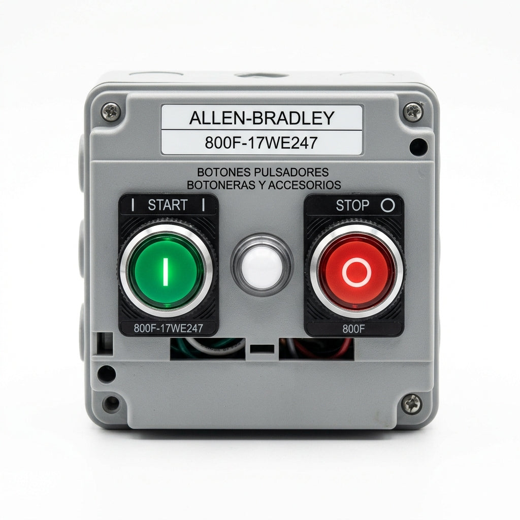 ALLEN-BRADLEY 800F-17WE247 BOTONES PULSADORES BOTONERAS Y ACCESORIOS