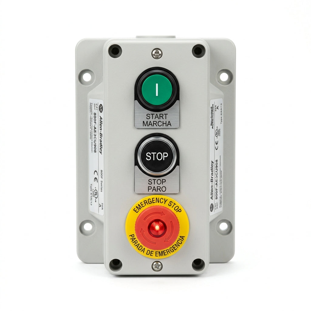 ALLEN-BRADLEY 800F-AE3CU908 BOTONES PULSADORES BOTONERAS Y ACCESORIOS