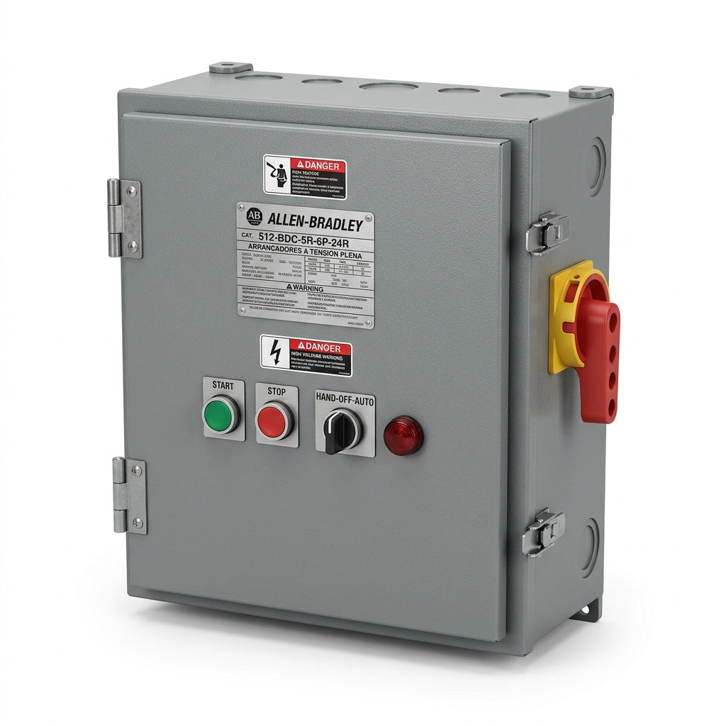ALLEN-BRADLEY 512-BDC-5R-6P-24R ARRANCADORES A TENSION PLENA