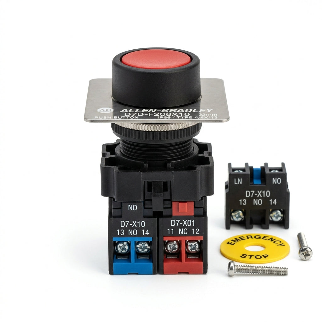 ALLEN-BRADLEY D7D-F208X10 BOTONES PULSADORES BOTONERAS Y ACCESORIOS