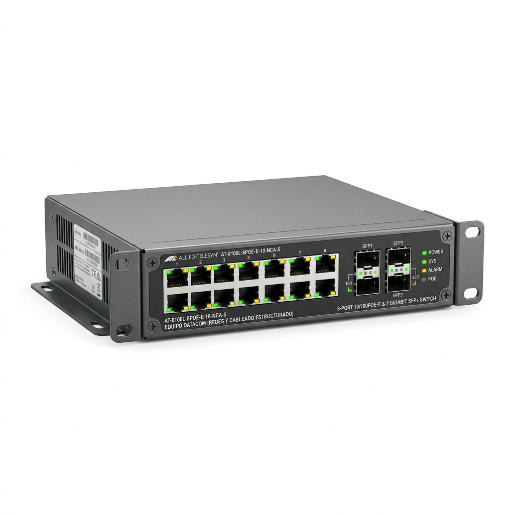 ALLIED-TELESYN AT-8100L-8POE-E-10-NCA-5 EQUIPO DATACOM (REDES Y CABLEADO ESTRUCTURADO)