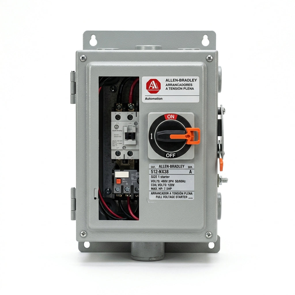 ALLEN-BRADLEY 512-NX38 ARRANCADORES A TENSION PLENA