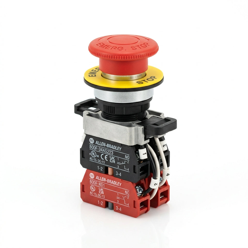 ALLEN-BRADLEY 800F-34AS223 BOTONES PULSADORES BOTONERAS Y ACCESORIOS