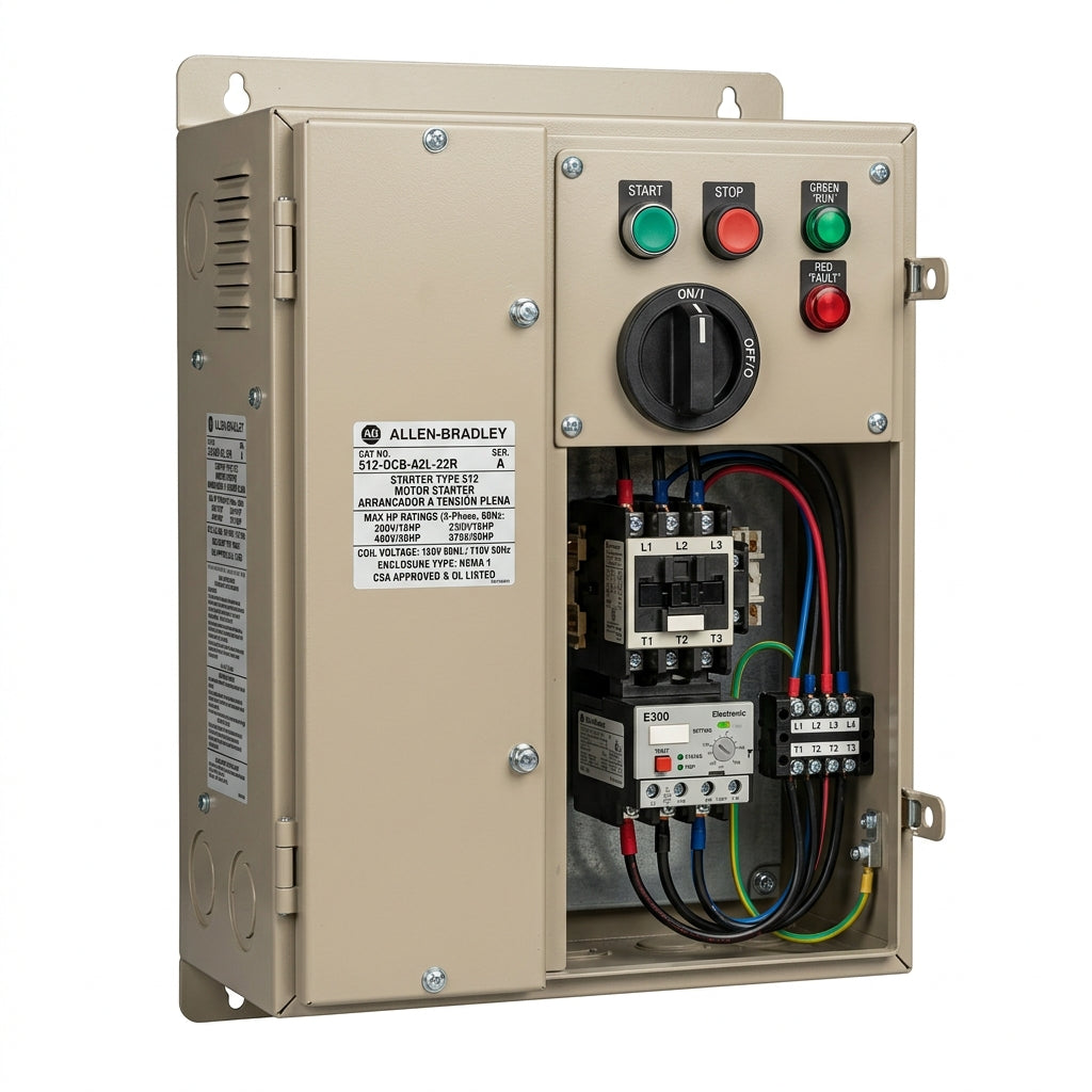 ALLEN-BRADLEY 512-DCB-A2L-22R ARRANCADORES A TENSION PLENA