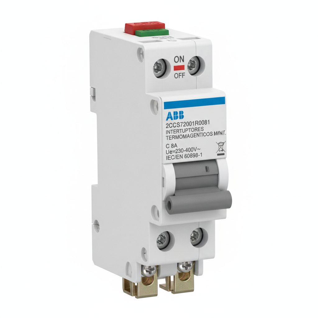 ABB 2CCS572001R0081 INTERRUPTORES TERMOMAGNETICOS MINIATURA RIEL DIN