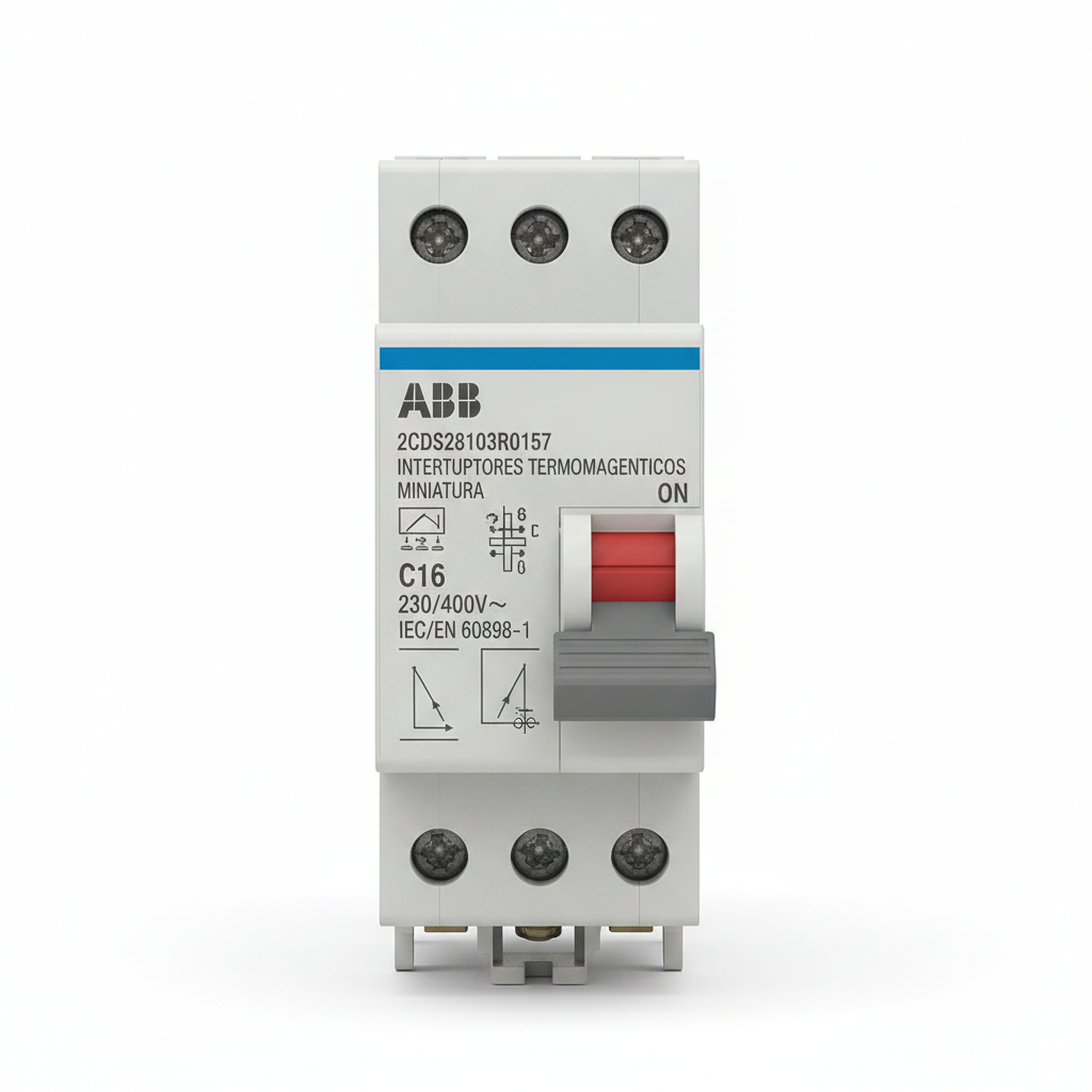ABB 2CDS283103R0157 INTERRUPTORES TERMOMAGNETICOS MINIATURA RIEL DIN