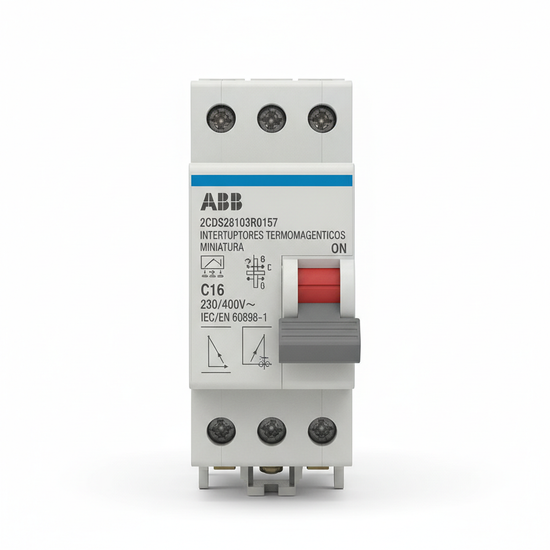 ABB 2CDS283103R0157 INTERRUPTORES TERMOMAGNETICOS MINIATURA RIEL DIN