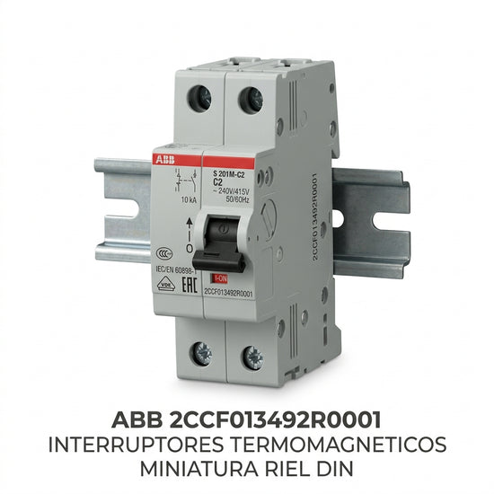 ABB 2CCF013492R0001 INTERRUPTORES TERMOMAGNETICOS MINIATURA RIEL DIN