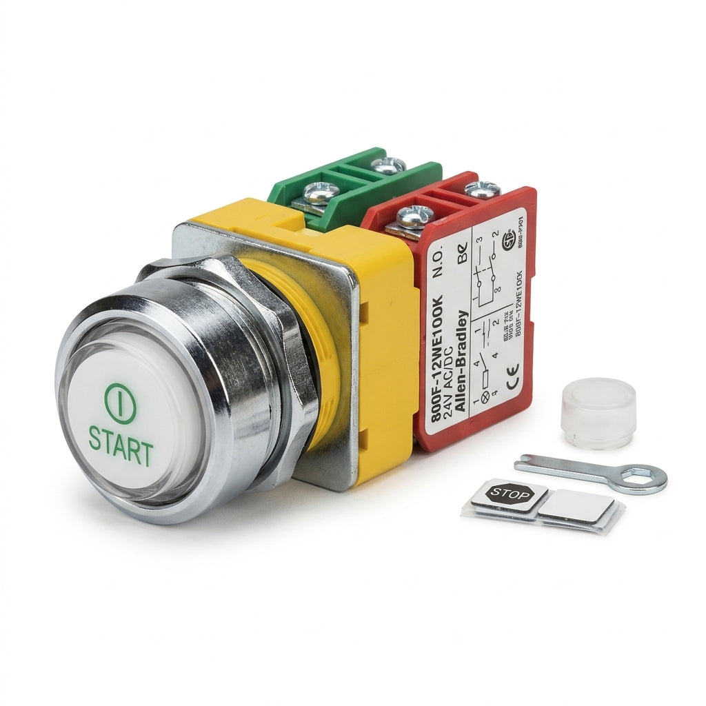 ALLEN-BRADLEY 800F-12WE1OOK BOTONES PULSADORES BOTONERAS Y ACCESORIOS