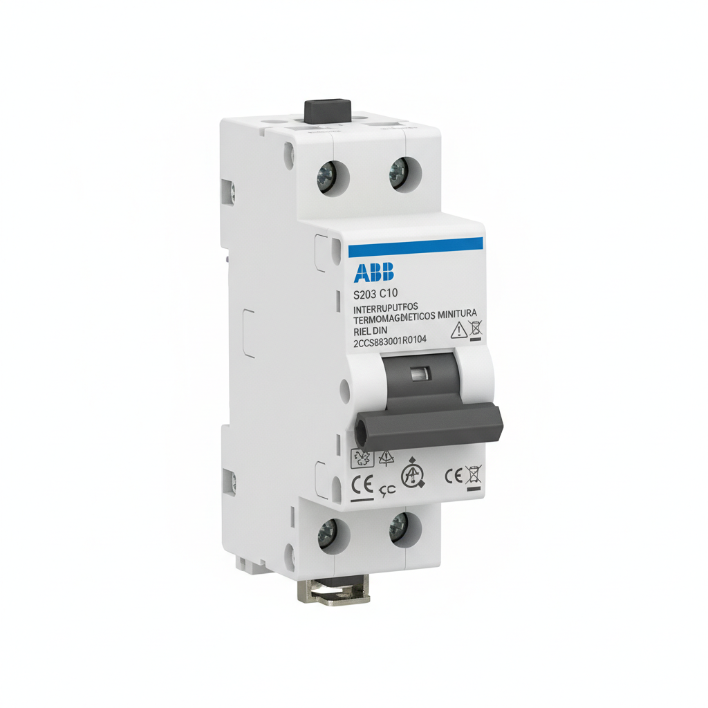 ABB 2CCS883001R0104 INTERRUPTORES TERMOMAGNETICOS MINIATURA RIEL DIN
