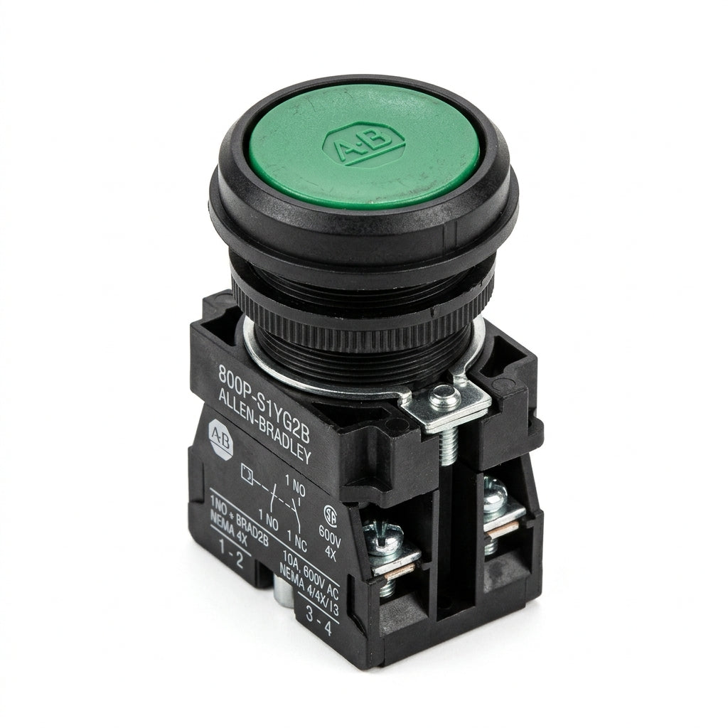 ALLEN-BRADLEY 800P-S1YG2B BOTONES PULSADORES BOTONERAS Y ACCESORIOS
