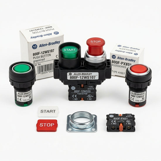 ALLEN-BRADLEY 800F-12WS107 BOTONES PULSADORES BOTONERAS Y ACCESORIOS