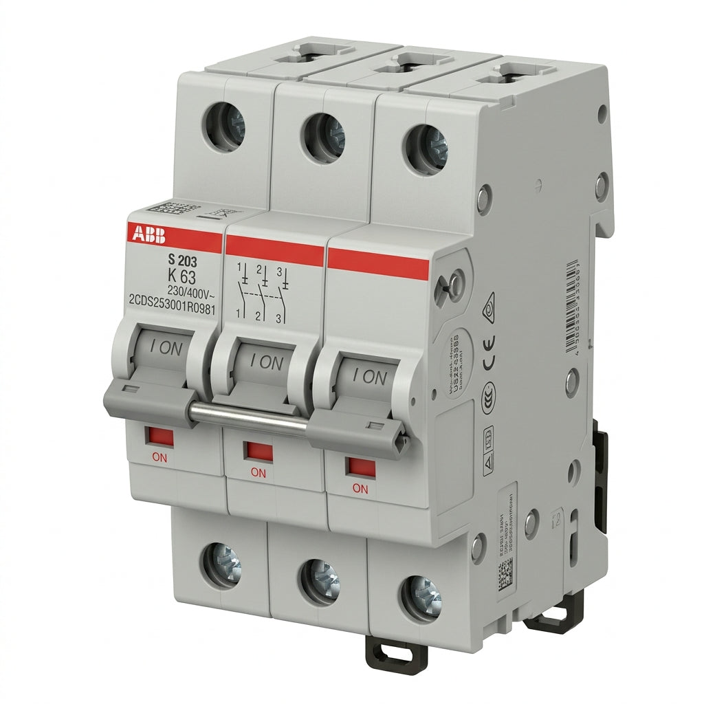 ABB 2CDS253001R0981 INTERRUPTORES TERMOMAGNETICOS MINIATURA RIEL DIN