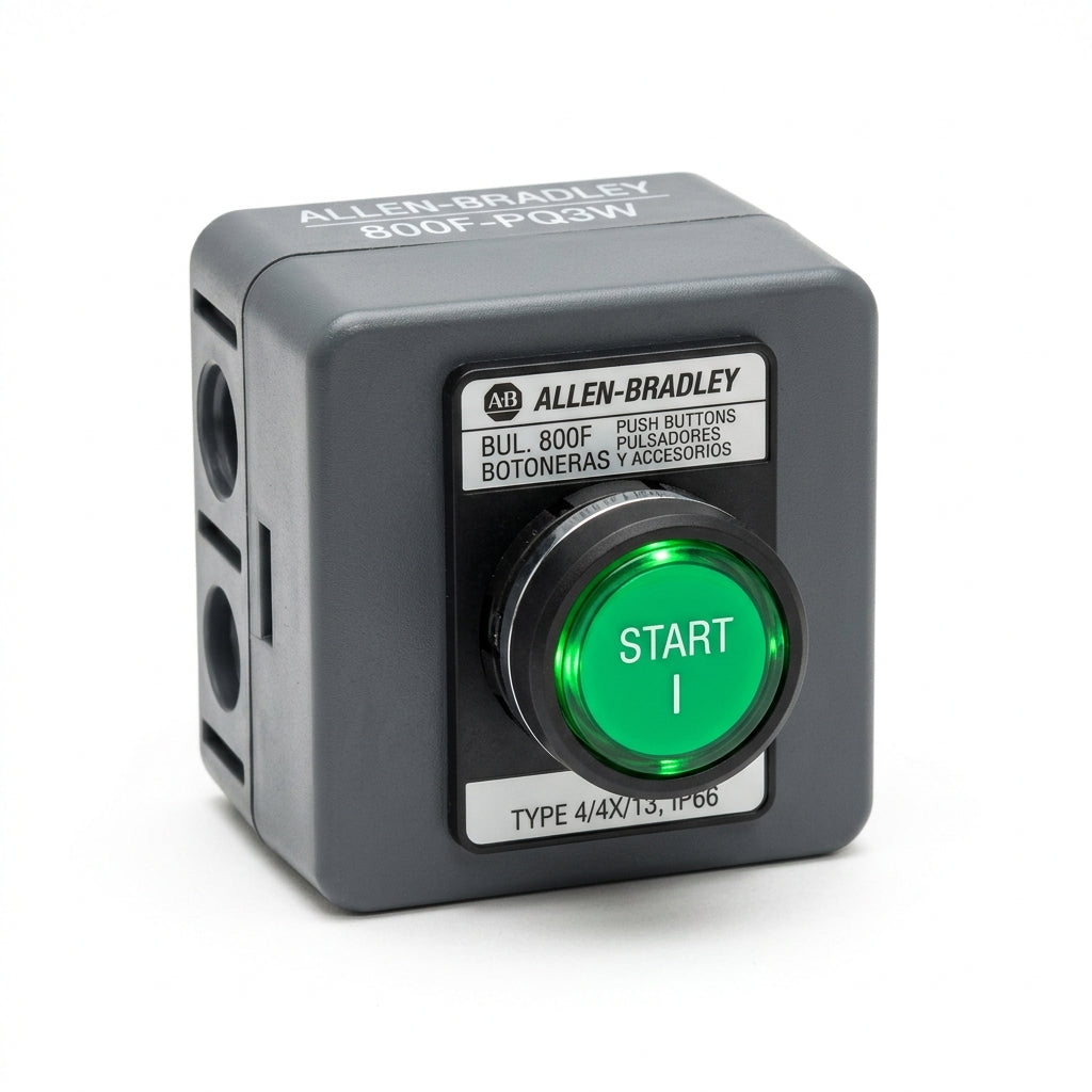 ALLEN-BRADLEY 800F-PQ3W BOTONES PULSADORES BOTONERAS Y ACCESORIOS