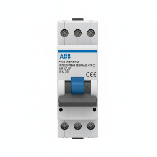 ABB 2CCS572001R0251 INTERRUPTORES TERMOMAGNETICOS MINIATURA RIEL DIN
