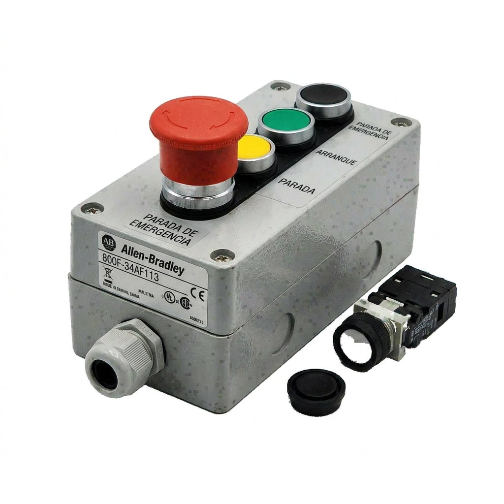 ALLEN-BRADLEY 800F-34AF113 BOTONES PULSADORES BOTONERAS Y ACCESORIOS