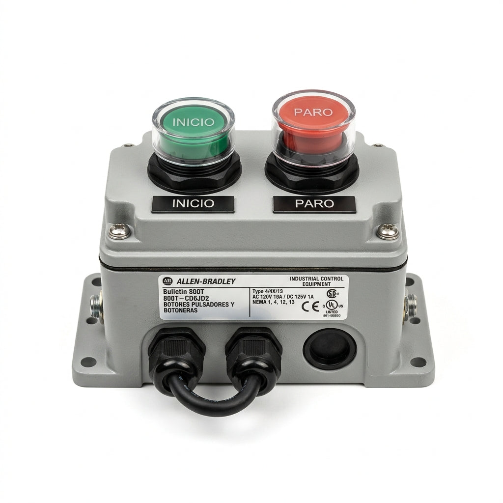 ALLEN-BRADLEY 800T-CD6JD2 BOTONES PULSADORES BOTONERAS Y ACCESORIOS