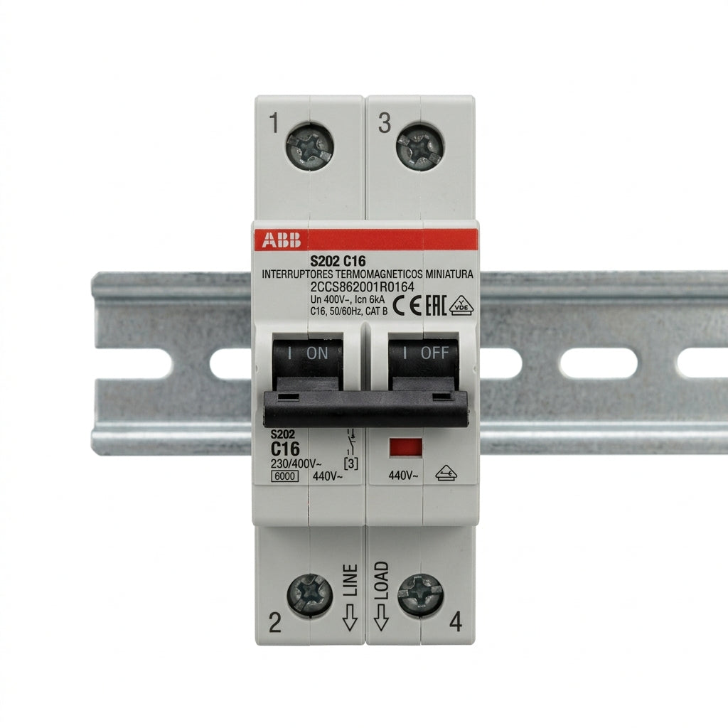 ABB 2CCS862001R0164 INTERRUPTORES TERMOMAGNETICOS MINIATURA RIEL DIN
