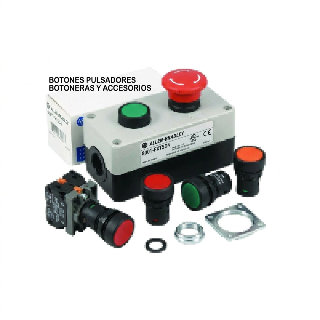 ALLEN-BRADLEY 800T-FXT5D4 BOTONES PULSADORES BOTONERAS Y ACCESORIOS