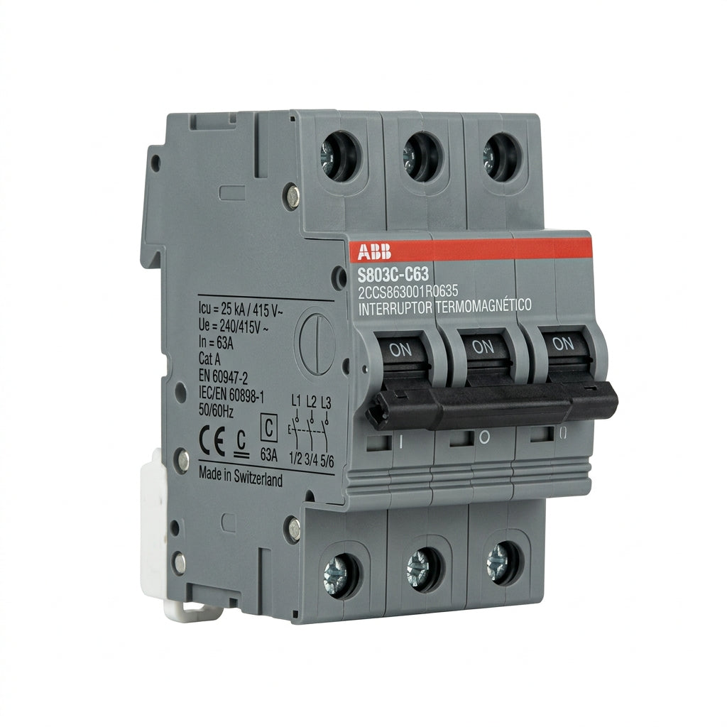 ABB 2CCS863001R0635 INTERRUPTORES TERMOMAGNETICOS MINIATURA RIEL DIN