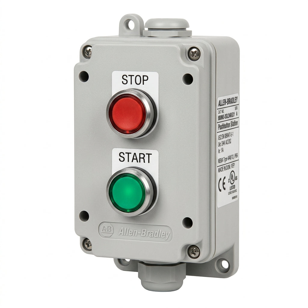 ALLEN-BRADLEY 800MS-DGL24RGD1 BOTONES PULSADORES BOTONERAS Y ACCESORIOS