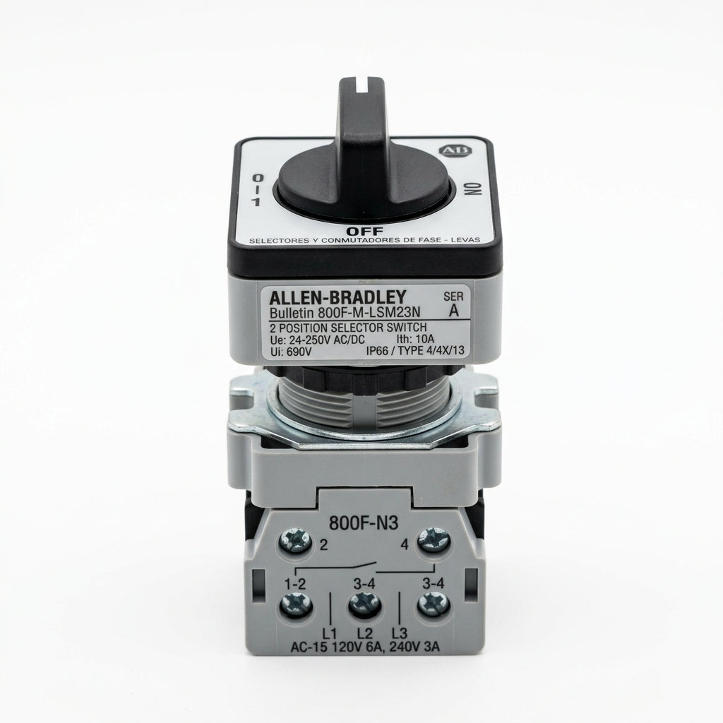 ALLEN-BRADLEY 800F-M-LSM23N SELECTORES Y CONMUTADORES DE FASE - LEVAS